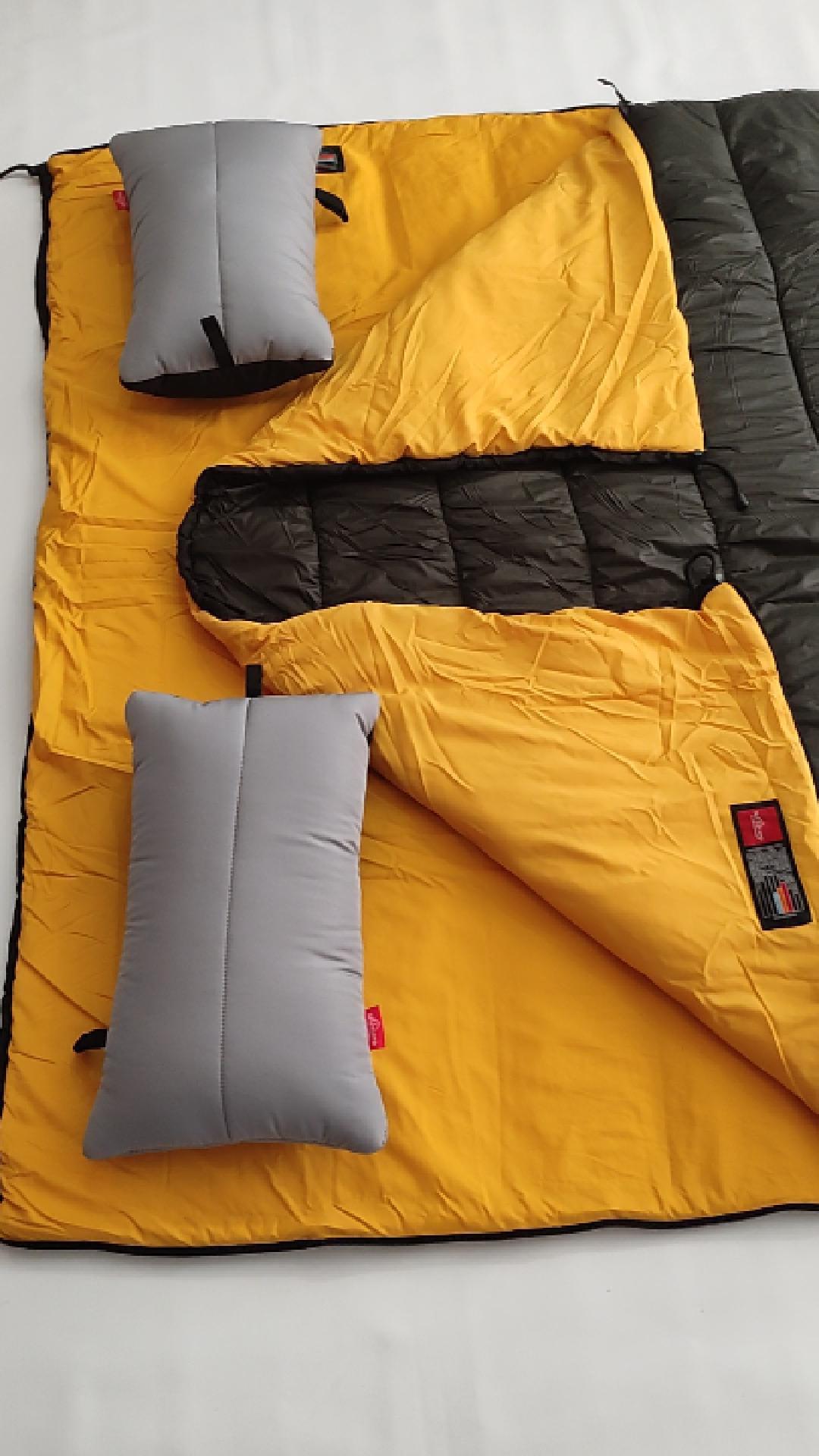 Naturecamp Era 350 Plus Haki -15 Derece Birleşebilir Çift Kişilik Yastıklı Kamp Uyku Tulumu