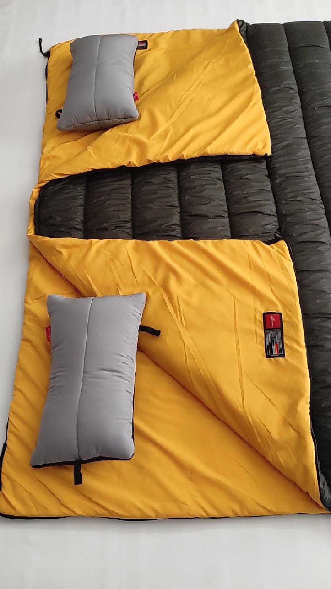 Naturecamp Hati 350 Plus Haki -15 Derece Birleşebilir Çift Kişilik Yastıklı Kamp Uyku Tulumu