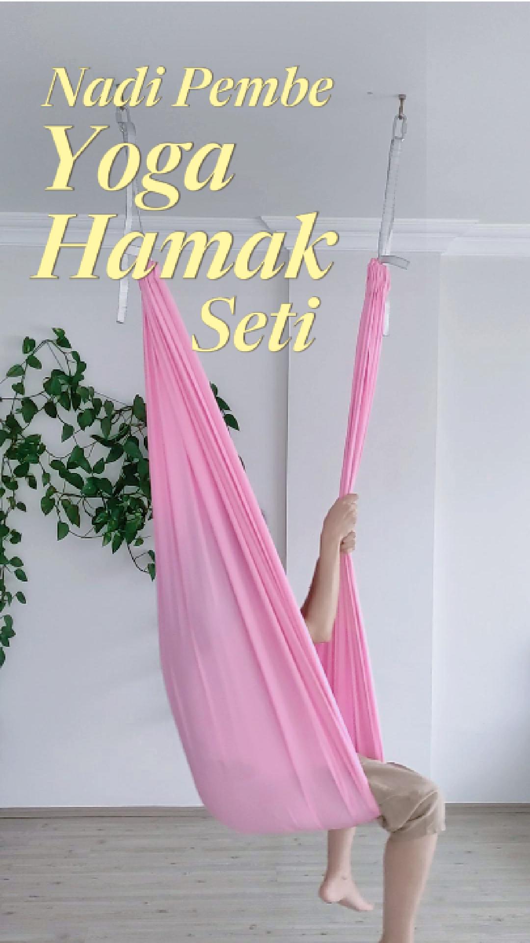 Naturecamp Nadi Pembe Yoga Hamak Seti