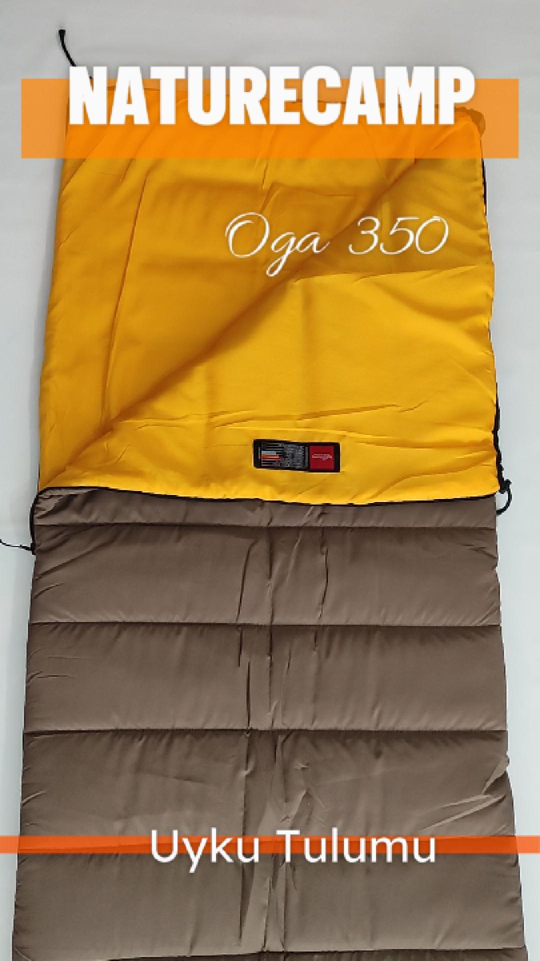 Naturecamp Oga 350 Kahverengi -15 Derece Birleşebilir Uyku Tulumu