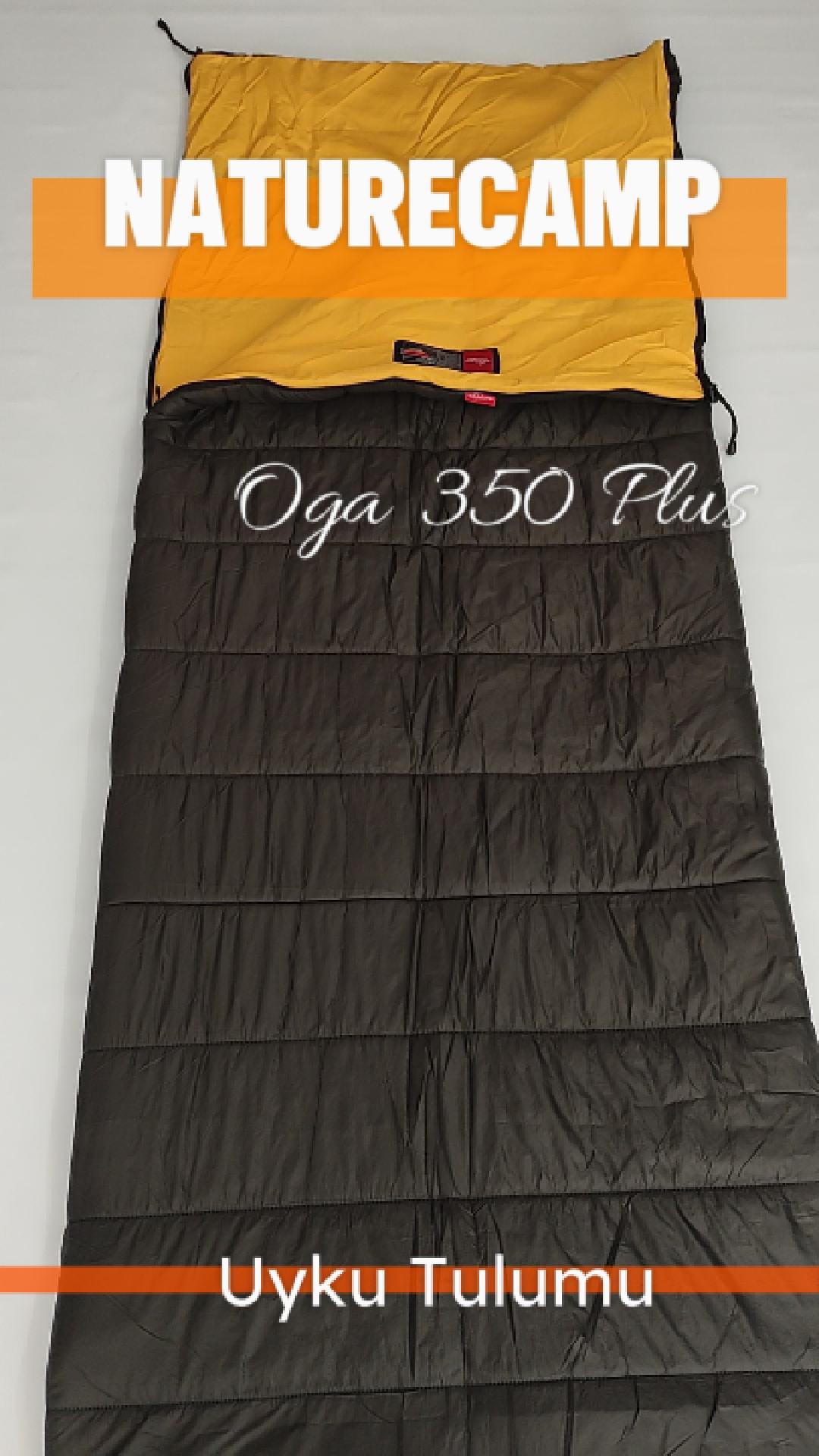 Naturecamp Oga 350 Plus Haki -15 Derece Birleşebilir Uyku Tulumu